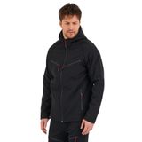 Genıus Store Erkek Spor Mont Softshell Outdoor Su ve Rüzgar Geçirmez Ceket 4 Cepli (SİYAH-4C / S)
