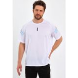 Genius Store Erkek Spor Tişört Baskılı Fitness, Antrenman Fit T-Shirt Beyaz M