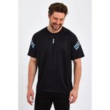 Genius Store Erkek Spor Tişört Baskılı Fitness, Antrenman Fit T-Shirt Siyah Xl