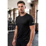 GENIUS STORE Erkek Spor Tişört Hızlı Kuruyan Nefes Alabilen Polyester Kumaş Fitness Antrenman Sporcu T-Shirt