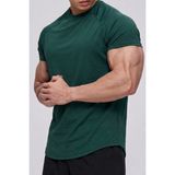 Genius Store Erkek Spor Tişört Running Sports Gym Reglan Oval Kesim Penye T-Shirt Ovalt-Shirt - Nefti