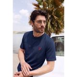 GENIUS STORE Erkek Tişört %100 Pamuk Süprem Bisiklet Yaka Rahat Kalıp Nakışlı Kısa Kollu T-shirt