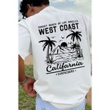 GENIUS STORE Erkek Tişört Pamuklu Kumaş Sırt Baskılı Tişört Sokak Modası Rahat Kalıp T-shirt