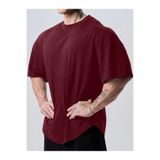 GENIUS STORE Genius Erkek Spor Tişört Polyester Kumaş Oversize Fitness & Gym Antrenman Tişörtü
