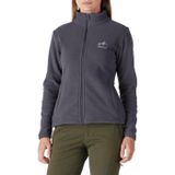 Genius Store Genıus Kadın Tam Fermuarlı Kalın Outdoor Polar Ceket Renkli-Tam Füme S