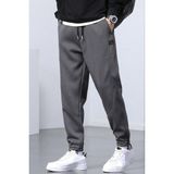 Genius Store Genıus Store Erkek Eşofman Içi Polarlı Bağcıklı Bel Jogger Spor Eşofman Altı SPOR-ESF001 - Füme - XL