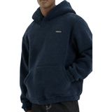 Genius Store Genıus Store Erkek Kapüşonlu Polar Sherpa Kuzu Kumaş Içi Şardonlu Kapüşonlu sweatshırt Sherpa-Kap - Lacivert