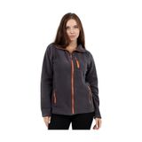 Genius Store Genıus Store Store Kadın Polar Tam Fermuarlı Outdoor 3 Cepli Spor Polar Ceket Füme