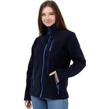 Genius Store Kadın Polar Tam Fermuarlı Outdoor 3 Cepli Spor Polar Ceket Lacivert L