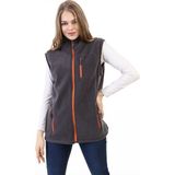 Genıus Store Kadın Spor Polar Yelek Outdoor Yelek - Füme