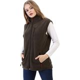 Genıus Store Kadın Spor Polar Yelek Outdoor Yelek - Haki