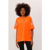 Genıus Store Kadın Spor Tişört Baskılı Fitness, Antrenman Fit - L - Turuncu