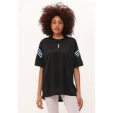 Genıus Store Kadın Spor Tişört Baskılı Fitness, Antrenman Fit - S - Siyah