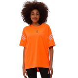 Genıus Store Kadın Spor Tişört Baskılı Fitness, Antrenman Fit - XXL - Turuncu