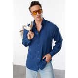 GENIUS STORE Oversize Basic Erkek Müslin Gömlek ERKEK-MÜSLİN-GÖMLEK