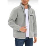Genius Store Oversize Peluş Sweatshirt Erkek Polar Sweatshirt Erkek Sweatshirt Oversıze-Peluss - Gri