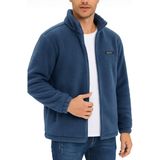 Genius Store Oversize Peluş Sweatshirt Erkek Polar Sweatshirt Erkek Sweatshirt Oversıze-Peluss - İndigo - 2XL