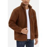 Genius Store Oversize Peluş Sweatshirt Erkek Polar Sweatshirt Erkek Sweatshirt Oversıze-Peluss - Kahverengi