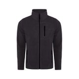 Genius Store Tam Fermuarlı 3 Cepli Outdoor Tactical Flecee Erkek Polar Ceket Koyu Füme