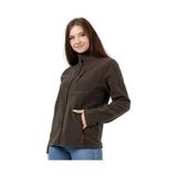 Genius Store Tam Fermuarlı Outdoor 3 Cepli Spor Kadın Polar Ceket Haki