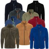 Genius Store Unisex 3 Cepli Tam Fermuarlı Polar Ceket indigo-sari