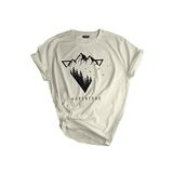 Genıus Store Unisex Baskılı Tişört Outdoor Normal Kalıp Tshirt (ADVENTURE/S)