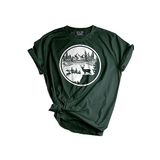 Genıus Store Unisex Baskılı Tişört Outdoor Normal Kalıp Tshirt (CEYLAN YEŞİL, S)