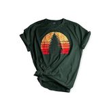 Genıus Store Unisex Baskılı Tişört Outdoor Normal Kalıp Tshirt (GÜNEŞ YEŞİL, S)
