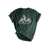 Genıus Store Unisex Baskılı Tişört Outdoor Normal Kalıp Tshirt (KAMP GREEN, S)
