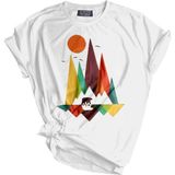 Genius Store Unisex Baskılı Tişört Outdoor Normal Kalıp Tshirt (Kırmızı Ayı) - 02-Beyaz