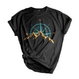 Genıus Store Unisex Baskılı Tişört Outdoor Normal Kalıp Tshirt (NEW PUSULA, S)