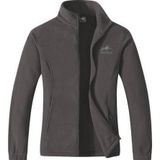 Genius Store Unisex Polar Tam Fermuarlı Outdoor Polar Ceket Tactical Polar Kadın-Erkek Polar Renkli-Tam - Füme - XL