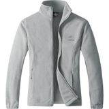 Genius Store Unisex Polar Tam Fermuarlı Outdoor Polar Ceket Tactical Polar Kadın-Erkek Polar Renkli-Tam - Gri - L