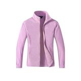 Genius Store Unisex Polar Tam Fermuarlı Outdoor Polar Ceket Tactical Polar Kadın-Erkek Polar Renkli-Tam Lila Xl