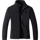 Genius Store Unisex Polar Tam Fermuarlı Outdoor Polar Ceket Tactical Polar Kadın-Erkek Polar Renkli-Tam Siyah L
