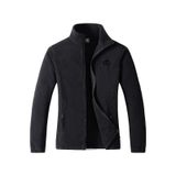 Genıus Store Unisex Polar Tam Fermuarlı Outdoor Polar Ceket Tactical Polar Kadın-erkek Polar Renkli-tam Siyah