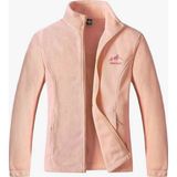 Genius Store Unisex Polar Tam Fermuarlı Outdoor Polar Ceket Tactical Polar Kadın-Erkek Polar Renkli-Tam - Somon - XL