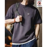 Genius Store Waffle Oversize Bisiklet Yaka Kısa Kol Füme Erkek T-shirt