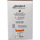 Genject - 1 ml 3p 25G Turuncu 25 mm Aşı Insülin Enjektörü - 500 Adet - Standart