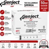 Genject 50 ml Beslenme Katater Enjektörü (360 Adet)