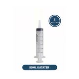 Genject 50 ml Katater Enjektörü Gavaj, Hasta ve Bebek Beslenme Enjektörü, Çam Uçlu Beslenme Şırıngası, 5 Ad.