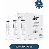 Genject 50 ml Katater Enjektörü Gavaj, Hasta ve Bebek Beslenme Enjektörü, Çam Uçlu Beslenme Şırıngası, 50 Ad./pkt.