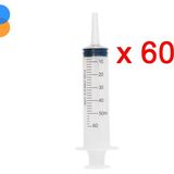 Genject Çam Uçlu 50ML Beslenme Enjektörü (Gavaj Enjektör) 60'lı Kutu - Beyaz