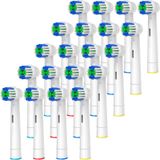 GENKENT Oral-B Braun ile Uyumlu Yedek Diş Fırçası Başlıkları, Oral B Yedek Başlıkları için 20 Adet Profesyonel Elektrikli Diş Fırçası Başlıkları Fırça Başlıkları Yedek Pro 500/1000/1500/3000/3757/500/7000/7500/8000
