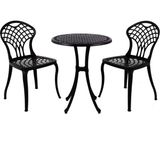 Gennhaus Alüminyum Döküm Bahçe Balkon Masa Sandalye Seti 2 Sandalye + 1 Masa Bud Set