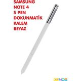 Genos Samsung Galaxy Note 4 Kalem S Pen Stylus Dokunmatik Kalemi Beyaz