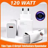 Genos Xiaomi Redmi Note 11 Pro+ (8gb · 128GB) Uyumlu 120 Watt Turbo Hızlı Şarj Aleti + Kablo SET(SN1201087) - Beyaz