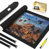 Genovega Jigsaw Puzzle Mat Roll Up - 2000 1500 500 Parça Tasarruflu Yetişkinler Çocuklar için Büyük Bulmacalar Tahtası, Depolama ve Taşıma Premium Pompa Yapboz Tutkal Keçe Mat Şişme Tüp Kapak Kaleci Pad Tutucu