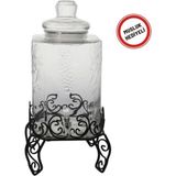 Genpazar Cam Sebil, Şerbetlik, Limonatalık, yağdanlık, Detoks Sürahisi 10 Litre - Şeffaf - 10 lt