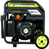 Genpower Marka GBG 75 İE Model 7,5 Kva Benzinli, Marşlı Tekerlekli, Monofaze (220 Volt) İnverter Portatif Jeneratör